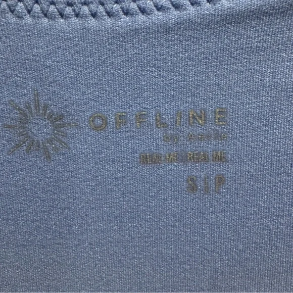 NWT Offline by Aerie Real Me Hot Stuff Romper in Blue Lion Sz S - Picture 8 of 15